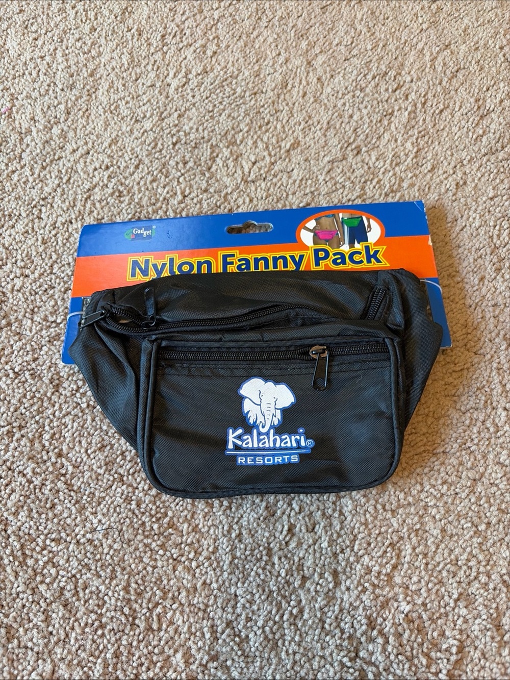 Kalahari Resorts New Black Fanny Pack